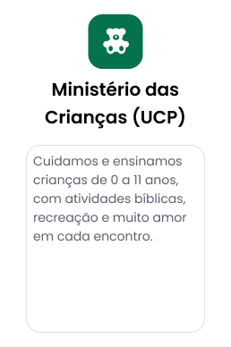 Status=Open, Ministério=Crianças, Sistema=Mobile